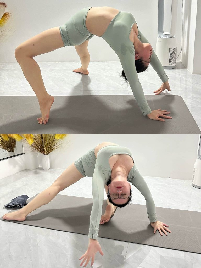 Tư thế bánh xe chuẩn định tuyến cùng huấn luyện viên yoga 1 kèm 1